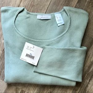 JH Collectibles Blue Ribbed Sweater